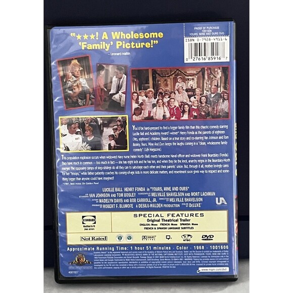 Yours, Mine and Ours (DVD, 1968) Lucille Ball And Henry Fonda - Picture 2 of 7